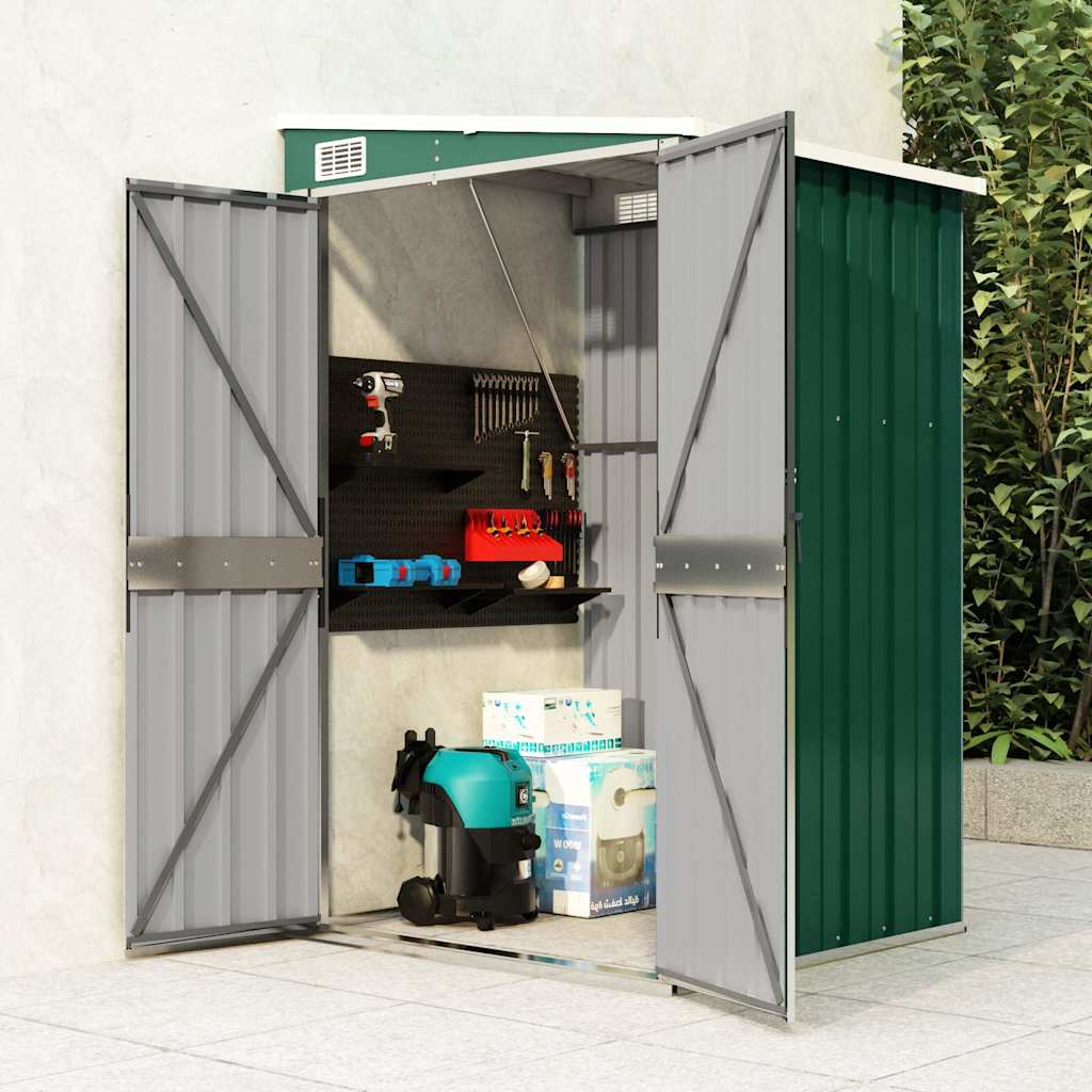 Wand-Gartenhaus 118 × 100 cm – Grün