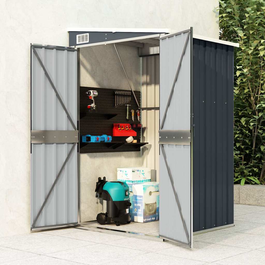 Wand-Gartenhaus 118 × 100 cm – Anthrazit