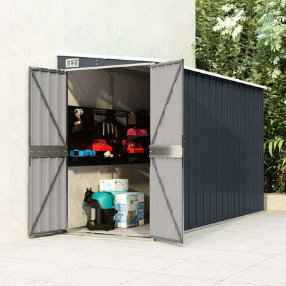 Wand-Gartenhaus 118 × 288 cm – Anthrazit