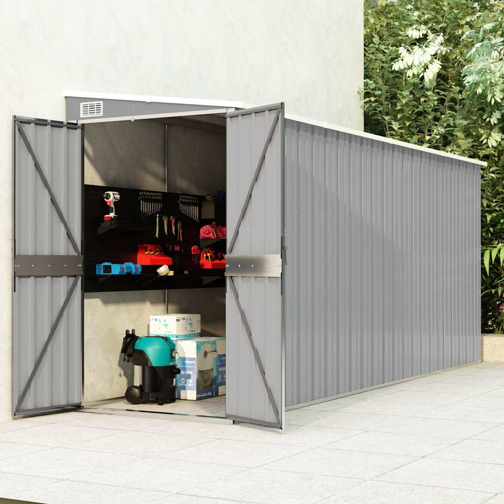 Wand-Gartenhaus 118 × 382 cm – Grau