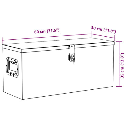 Aluminium-Aufbewahrungsboxen – verschiedene Größen – 80 × 30 × 35 cm – Ansicht 8