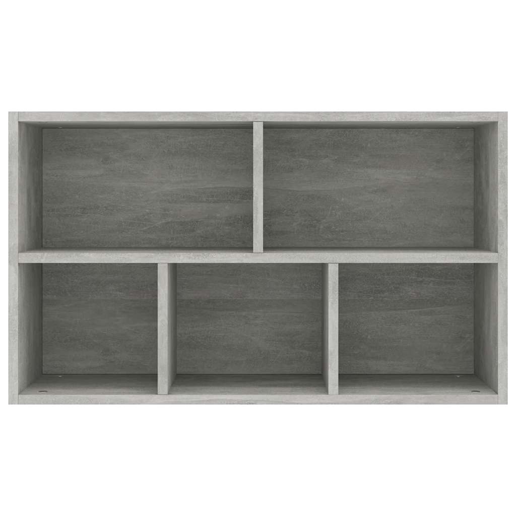 Bücherregal/Sideboard Betongrau 50x25x80 cm Holzwerkstoff