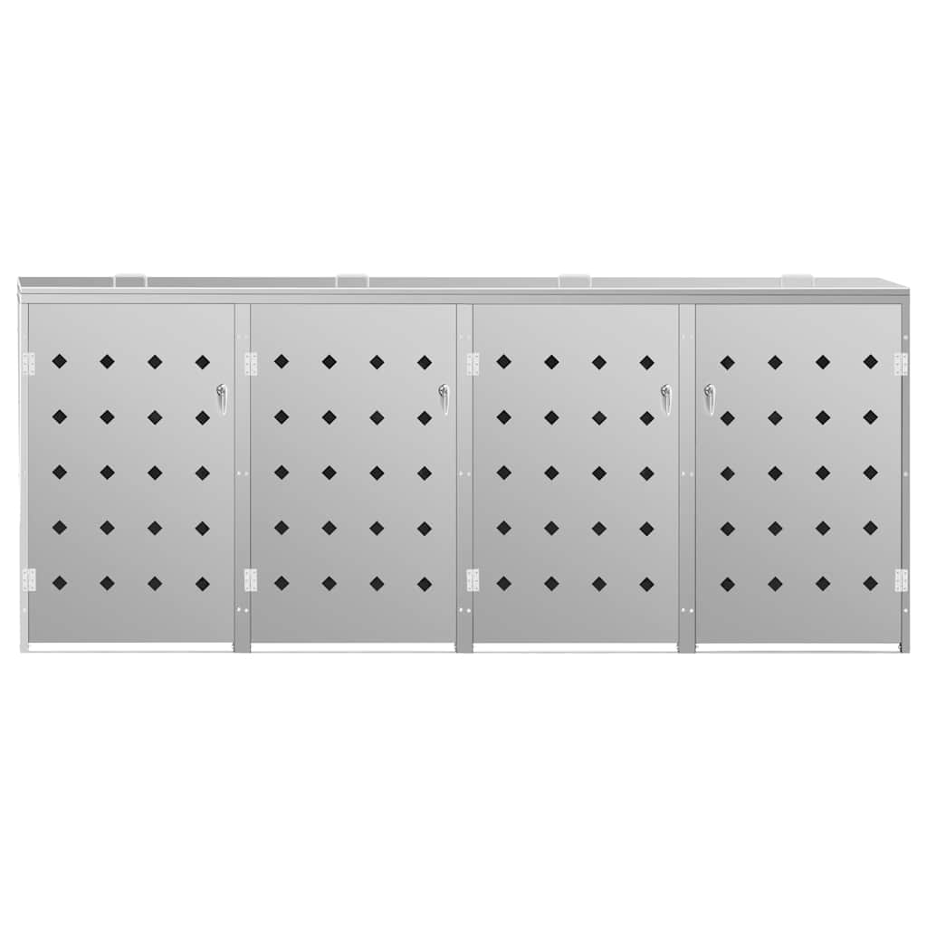 M�lltonnenbox f�r 4 Tonnen 240 L Edelstahl