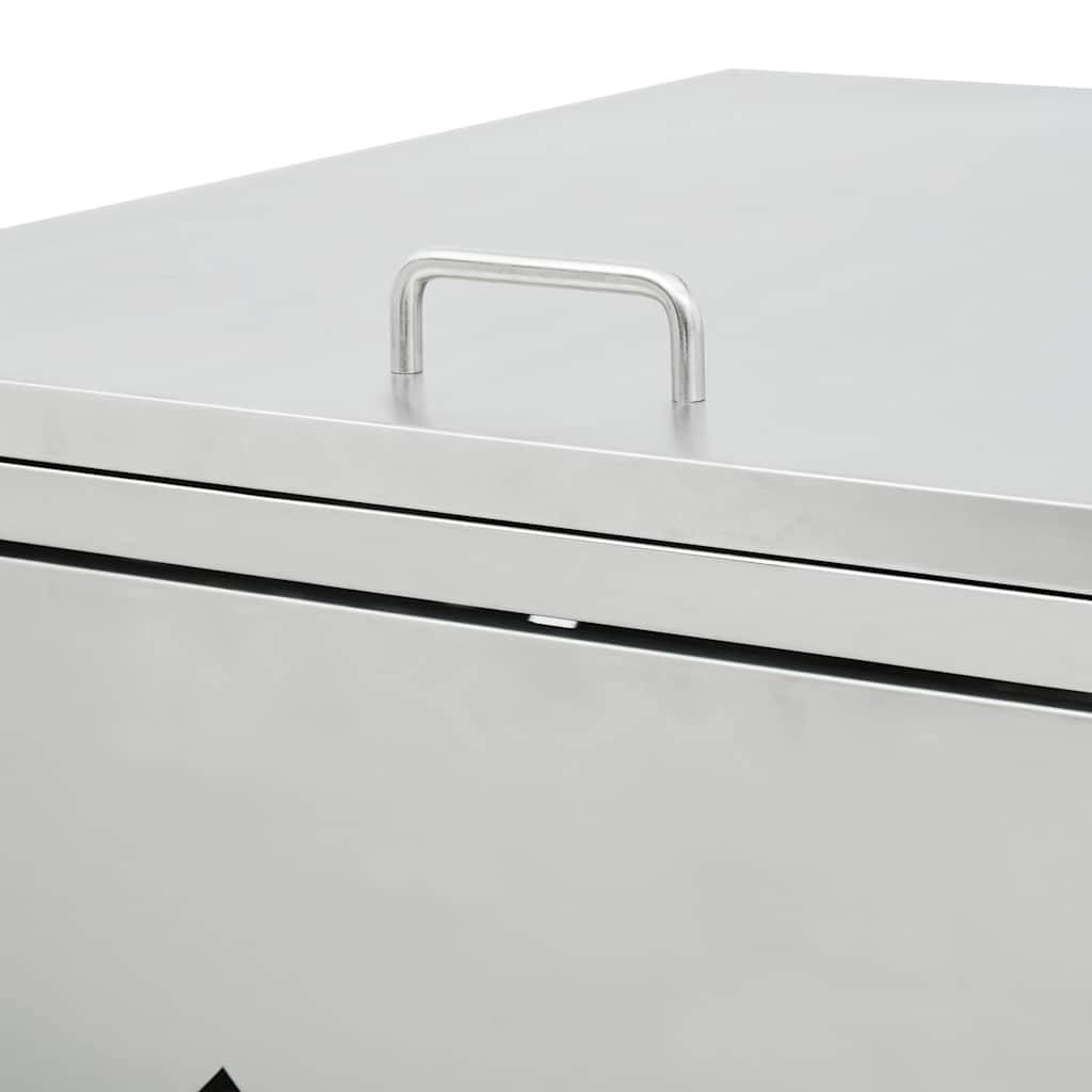 M�lltonnenbox f�r 4 Tonnen 240 L Edelstahl