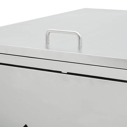 M�lltonnenbox f�r 4 Tonnen 240 L Edelstahl
