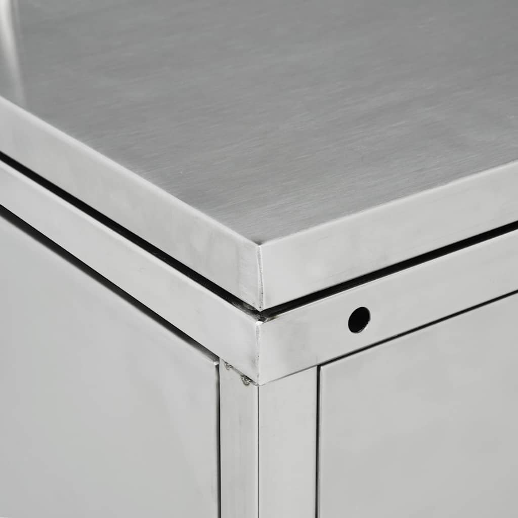 M�lltonnenbox f�r 4 Tonnen 240 L Edelstahl