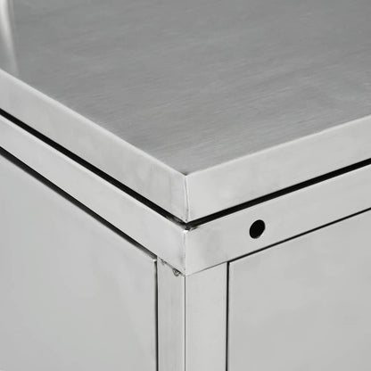 M�lltonnenbox f�r 4 Tonnen 240 L Edelstahl