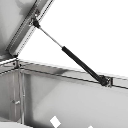 M�lltonnenbox f�r 4 Tonnen 240 L Edelstahl