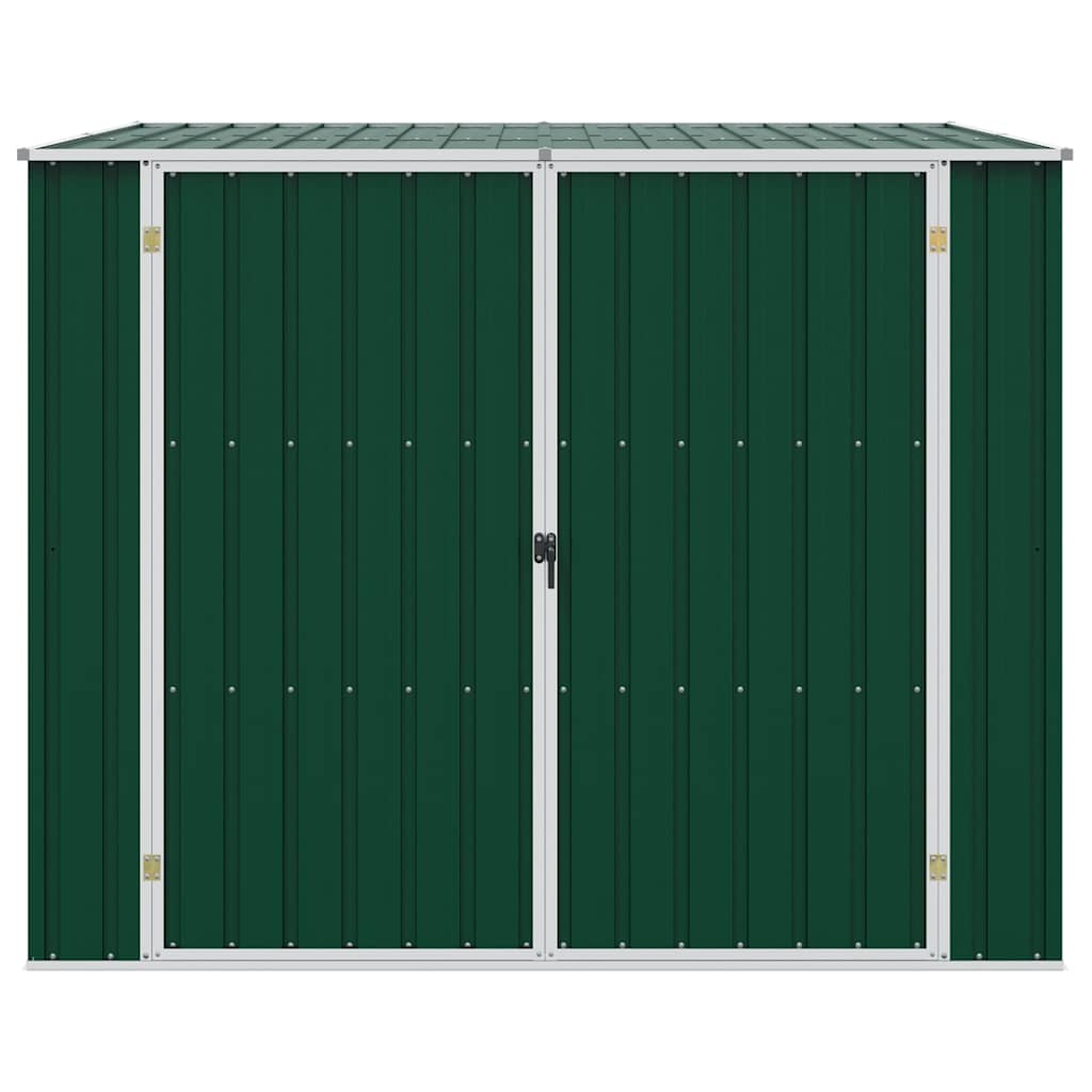Gerätehaus 195 × 198 × 159 cm aus verzinktem Stahl – Grün – Ansicht 5