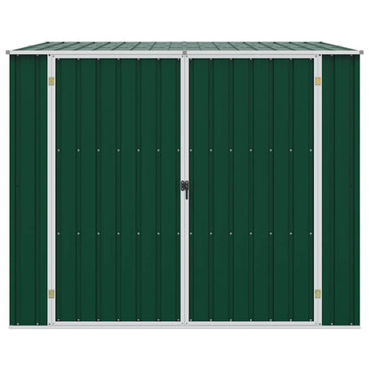 Gerätehaus 195 × 198 × 159 cm aus verzinktem Stahl – Grün – Ansicht 5