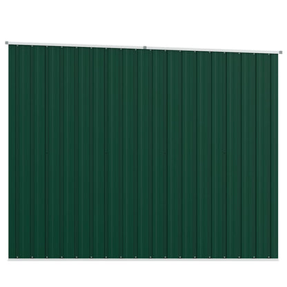 Gerätehaus 195 × 198 × 159 cm aus verzinktem Stahl – Grün – Ansicht 7