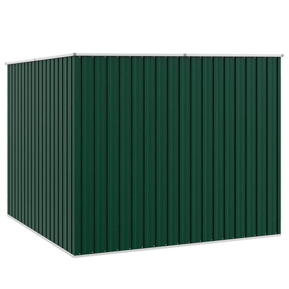 Gerätehaus 195 × 198 × 159 cm aus verzinktem Stahl – Grün – Ansicht 8