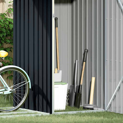 Garten Brennholzlager Anthrazit 245x98x159 cm Verzinkter Stahl