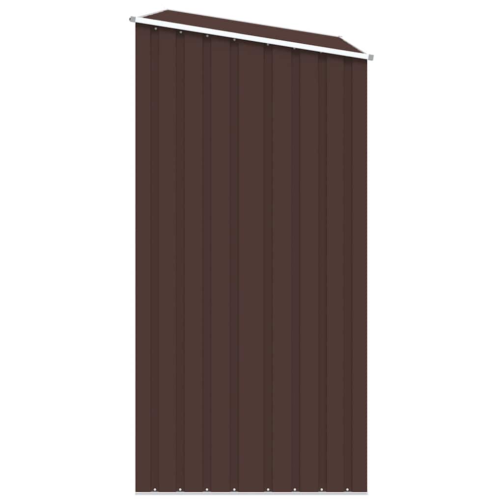 Garten Brennholzlager Braun 245x98x159 cm Verzinkter Stahl
