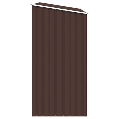 Garten Brennholzlager Braun 245x98x159 cm Verzinkter Stahl