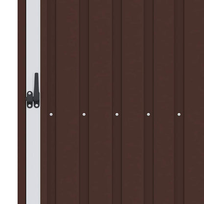 Garten Brennholzlager Braun 245x98x159 cm Verzinkter Stahl