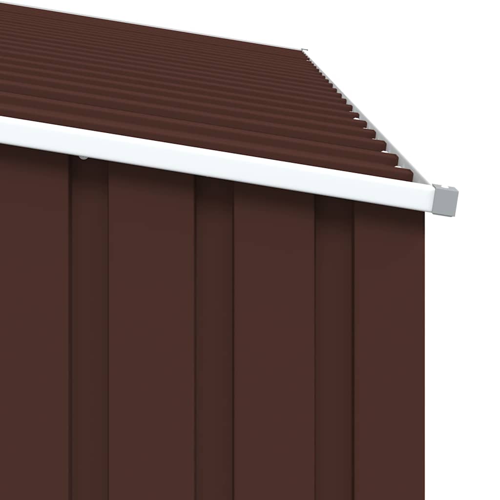 Garten Brennholzlager Braun 245x98x159 cm Verzinkter Stahl