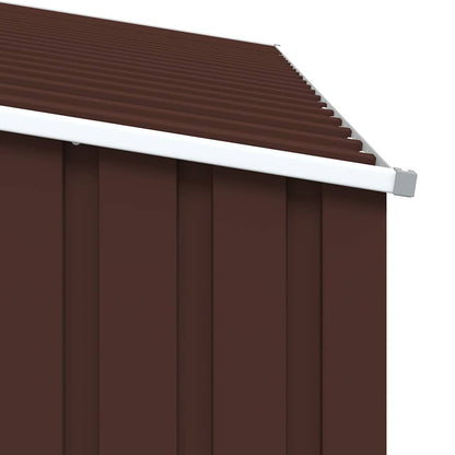 Garten Brennholzlager Braun 245x98x159 cm Verzinkter Stahl