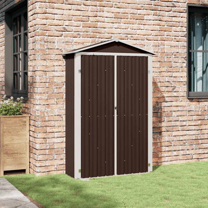 Gartengeräteschrank – verschiedene Farben – Braun – Ansicht 3