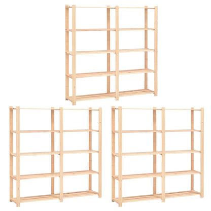Schwerlastregal-Set 3-teilig 170 × 38 × 170 cm – je 500 kg