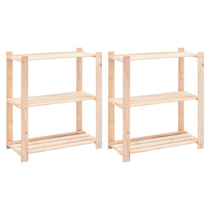 Kellerregal 2er-Set aus Kiefer – 80 × 38 × 90 cm