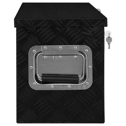 Aluminium-Aufbewahrungsboxen – verschiedene Größen – 80 × 30 × 35 cm · Schwarz – Ansicht 4