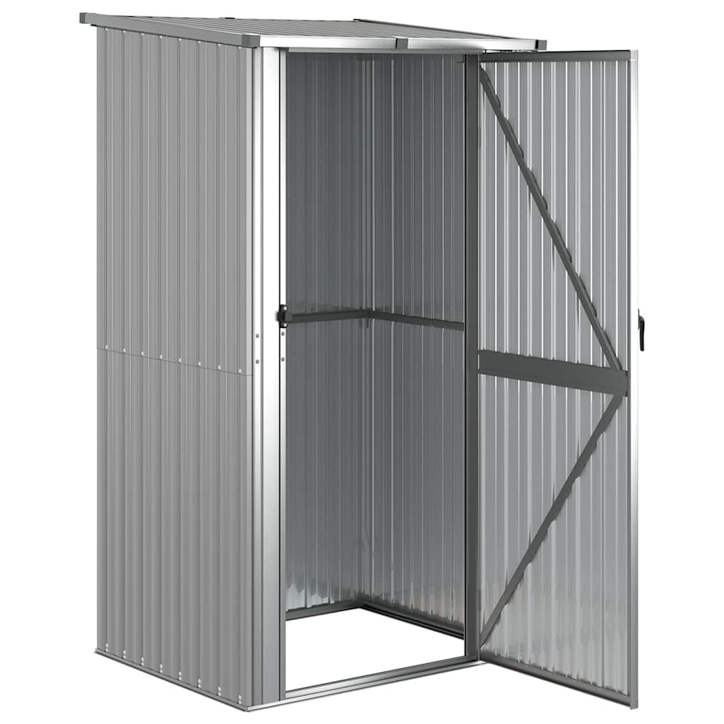 Ger�teschuppen Grau 118,5x97x209,5 cm Verzinkter Stahl