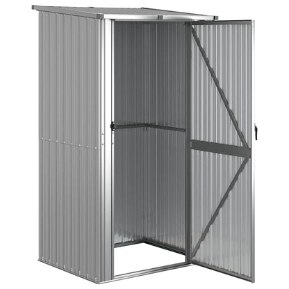 Ger�teschuppen Grau 118,5x97x209,5 cm Verzinkter Stahl