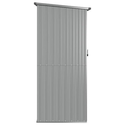 Ger�teschuppen Grau 118,5x97x209,5 cm Verzinkter Stahl