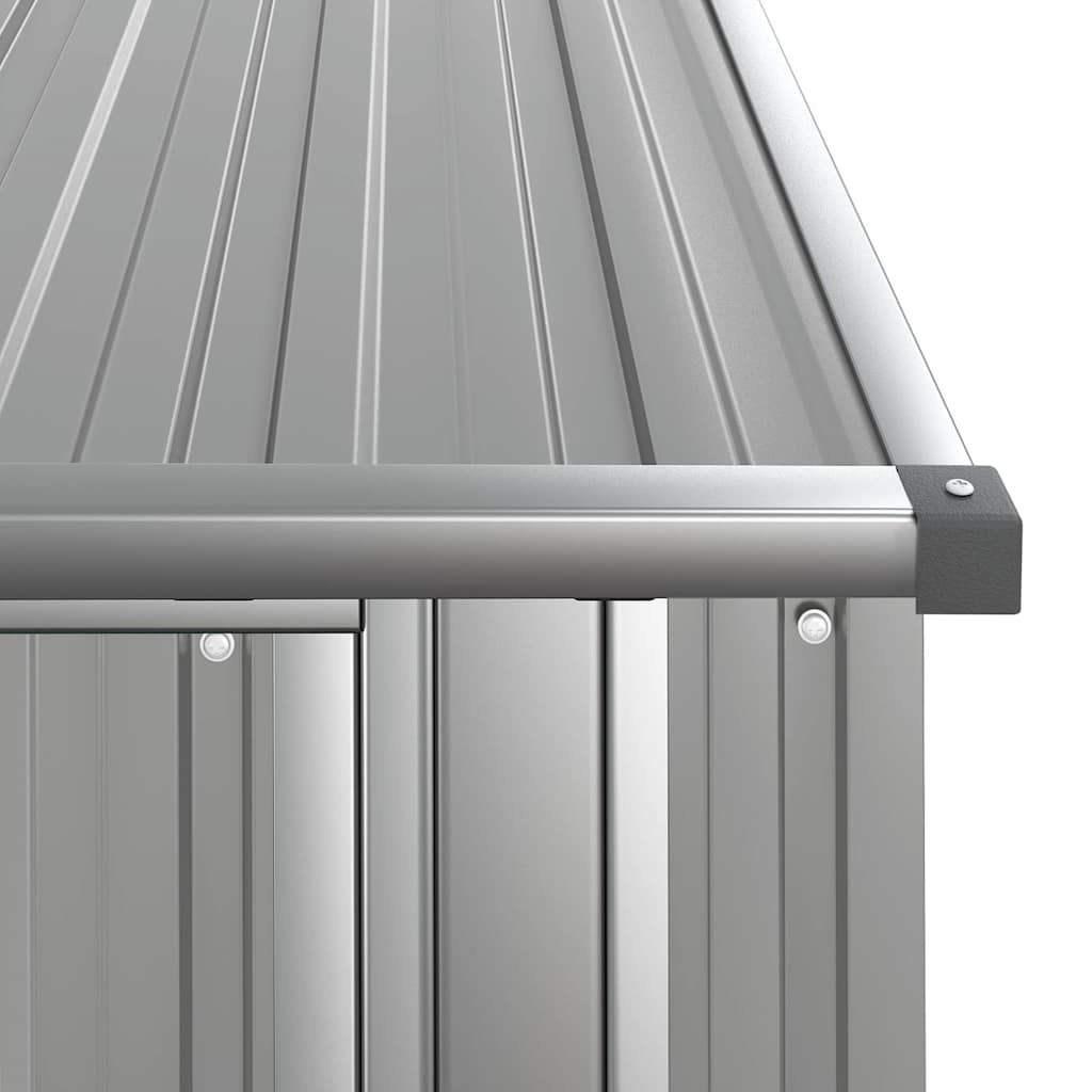 Ger�teschuppen Grau 118,5x97x209,5 cm Verzinkter Stahl