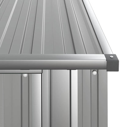 Ger�teschuppen Grau 118,5x97x209,5 cm Verzinkter Stahl