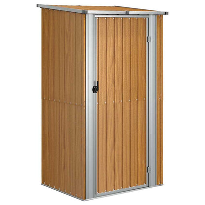 Gartenhaus Braun 118,5x97x209,5 cm Verzinkter Stahl