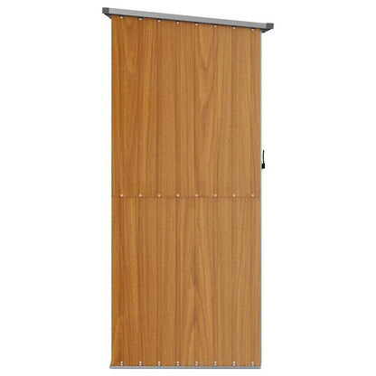 Gartenhaus Braun 118,5x97x209,5 cm Verzinkter Stahl
