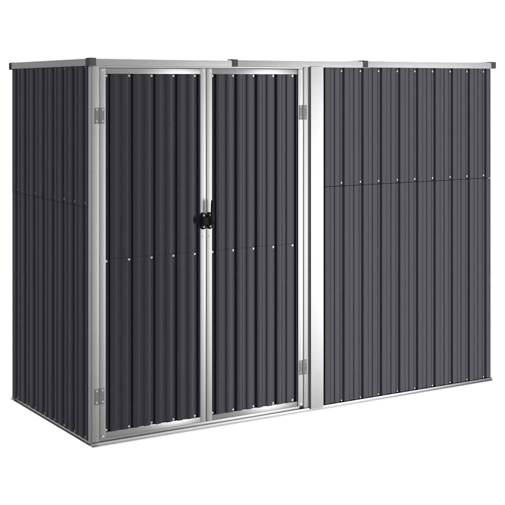 Ger�tehaus Anthrazit 225x89x161 cm Verzinkter Stahl