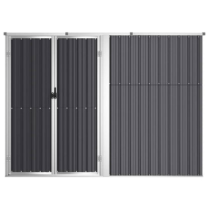 Ger�tehaus Anthrazit 225x89x161 cm Verzinkter Stahl