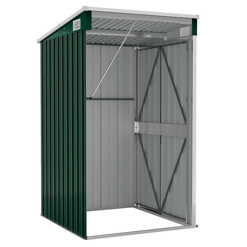 Wand-Gartenhäuser aus verzinktem Stahl – verschiedene Größen und Farben – Grün · 118 × 100 cm – Ansicht 5