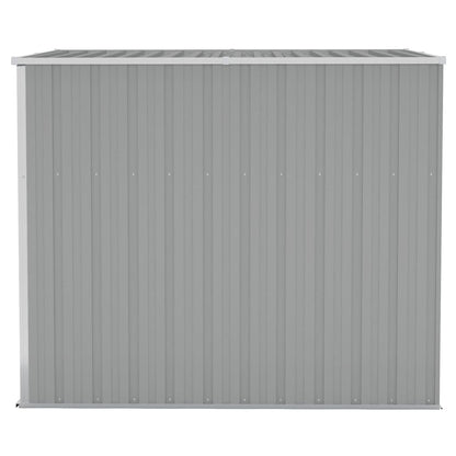 Wand-Gartenhäuser aus verzinktem Stahl – verschiedene Größen und Farben – Grau · 118 × 194 cm – Ansicht 4