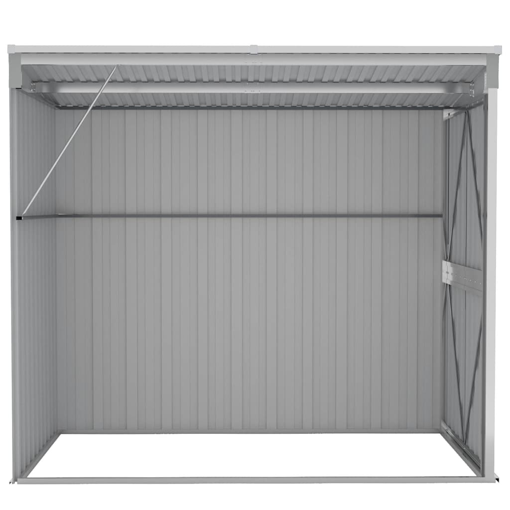 Wand-Gartenhäuser aus verzinktem Stahl – verschiedene Größen und Farben – Grau · 118 × 194 cm – Ansicht 5