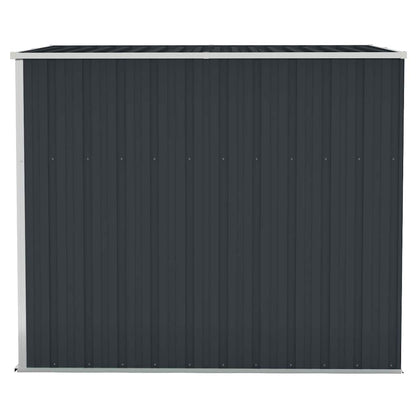 Wand-Gartenhäuser aus verzinktem Stahl – verschiedene Größen und Farben – Anthrazit · 118 × 194 cm – Ansicht 4