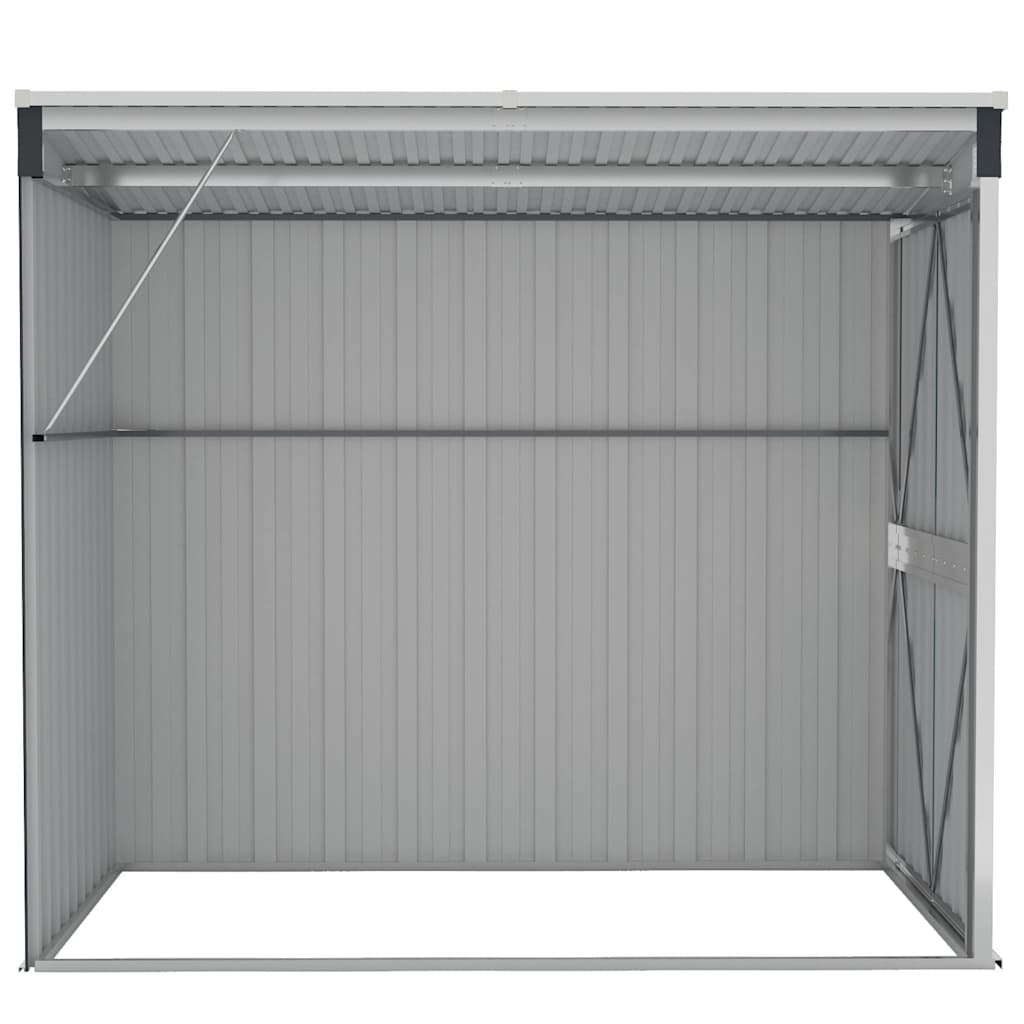Wand-Gartenhäuser aus verzinktem Stahl – verschiedene Größen und Farben – Anthrazit · 118 × 194 cm – Ansicht 5