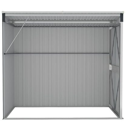 Wand-Gartenhäuser aus verzinktem Stahl – verschiedene Größen und Farben – Anthrazit · 118 × 194 cm – Ansicht 5
