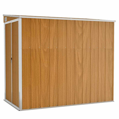 Wand-Gartenhäuser aus verzinktem Stahl – verschiedene Größen und Farben – Braun · 118 × 194 cm – Ansicht 2