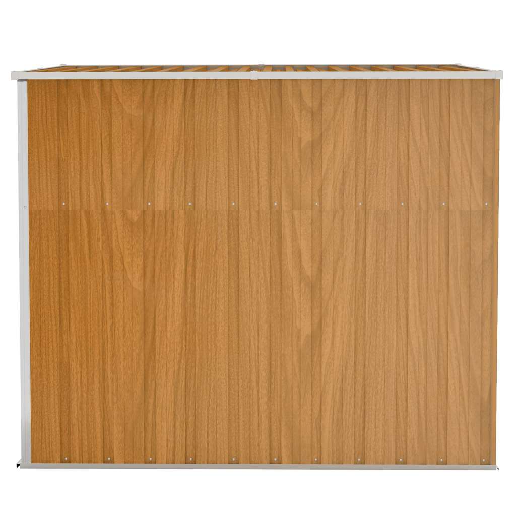 Wand-Gartenhäuser aus verzinktem Stahl – verschiedene Größen und Farben – Braun · 118 × 194 cm – Ansicht 4