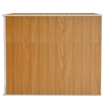Wand-Gartenhäuser aus verzinktem Stahl – verschiedene Größen und Farben – Braun · 118 × 194 cm – Ansicht 4