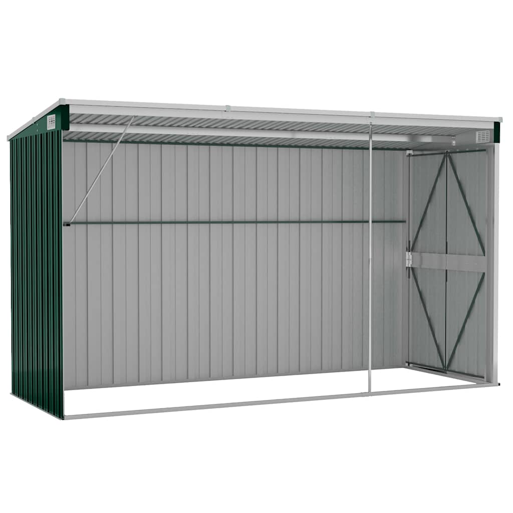 Wand-Gartenhäuser aus verzinktem Stahl – verschiedene Größen und Farben – Grün · 118 × 288 cm – Ansicht 6
