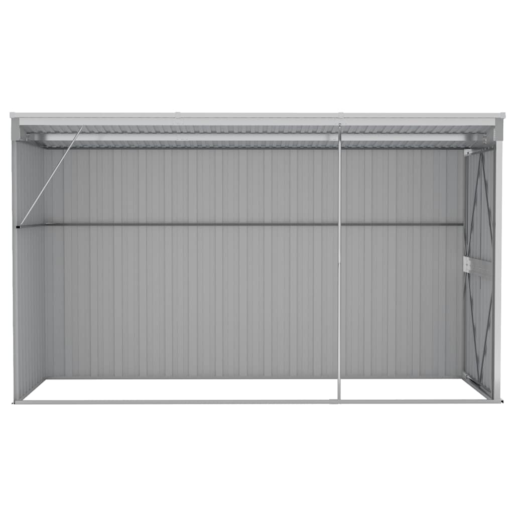 Wand-Gartenhäuser aus verzinktem Stahl – verschiedene Größen und Farben – Grau · 118 × 288 cm – Ansicht 5
