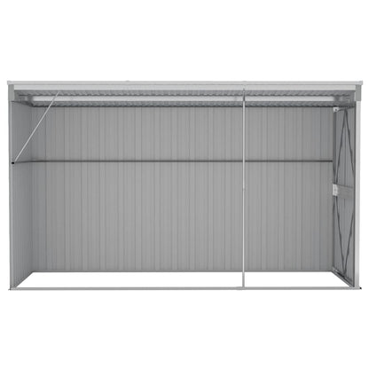 Wand-Gartenhäuser aus verzinktem Stahl – verschiedene Größen und Farben – Grau · 118 × 288 cm – Ansicht 5