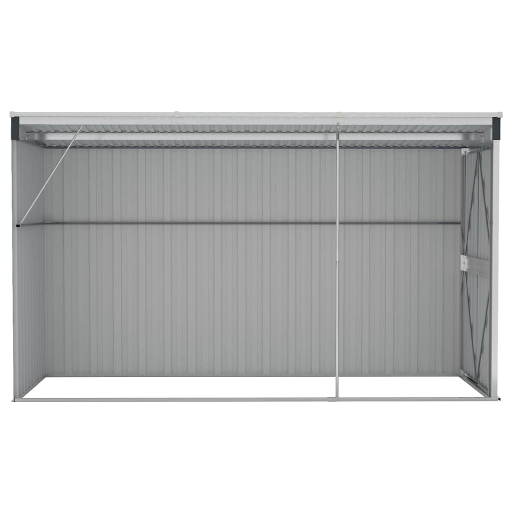 Wand-Gartenhäuser aus verzinktem Stahl – verschiedene Größen und Farben – Anthrazit · 118 × 288 cm – Ansicht 5