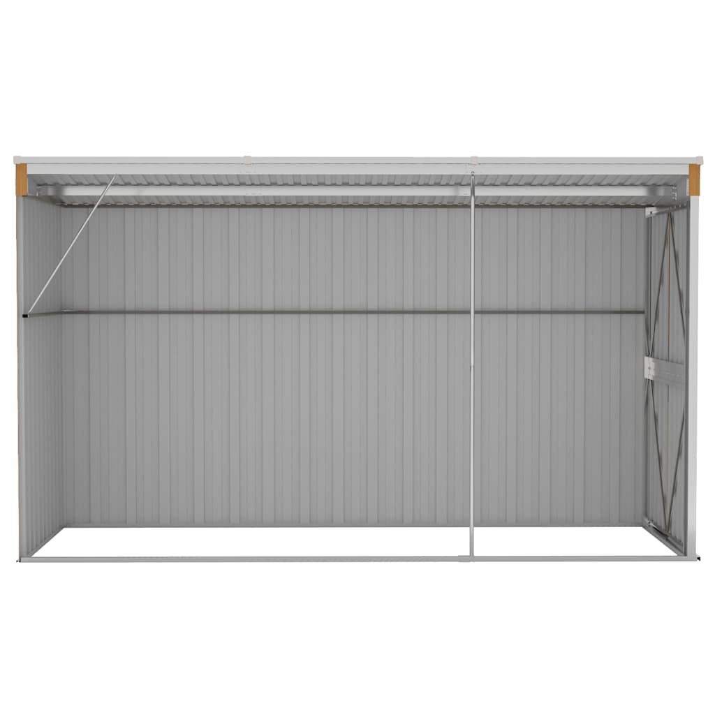 Wand-Gartenhäuser aus verzinktem Stahl – verschiedene Größen und Farben – Braun · 118 × 288 cm – Ansicht 5