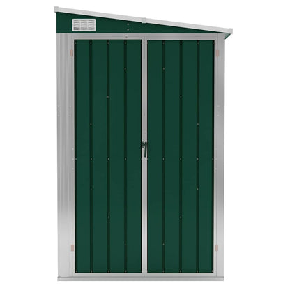 Wand-Gartenhäuser aus verzinktem Stahl – verschiedene Größen und Farben – Grün · 118 × 382 cm – Ansicht 3